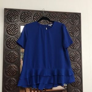Royal blue blouse